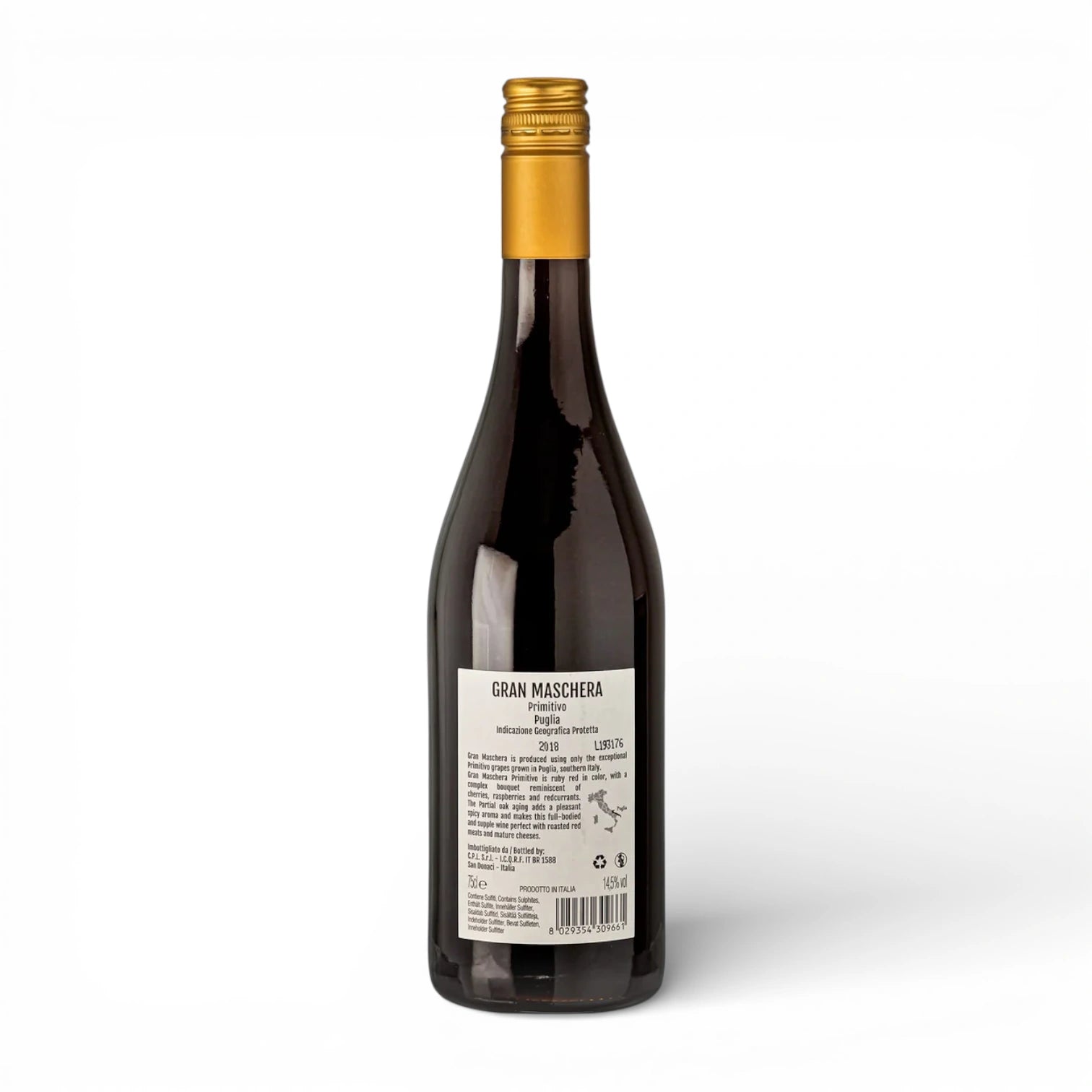 2018 Gran Maschera Passitivo - Paolo Leo Red Wine